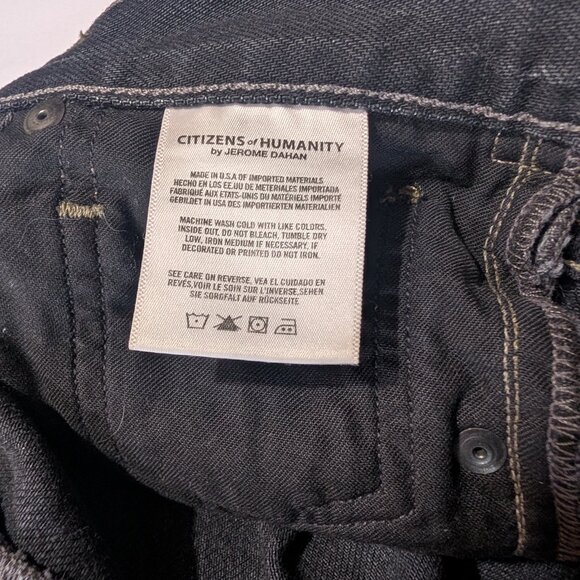 COH Vintage Liya High Rise Classic Fit Distressed Crop Jean, Dark Tempest - Picture 11 of 13